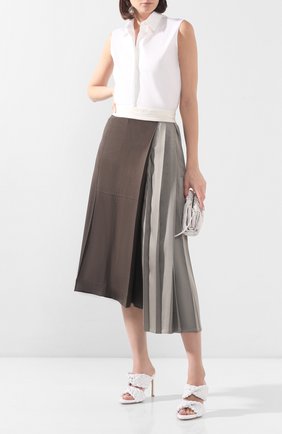 Женские кожаные мюли bv curve BOTTEGA VENETA белого цвета по цене 124000 руб., арт. 618757/VBTG0 | Фото 2 Женские кожаные мюли bv curve BOTTEGA VENETA белого цвета, арт. 618757/VBTG0 | Фото 2