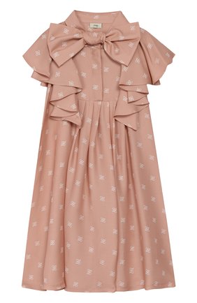 Детское платье FENDI розового цвета по цене 62500 руб., арт. JFB339/AAD8/3A-6A | Фото 1 Детское платье FENDI розового цвета, арт. JFB339/AAD8/3A-6A | Фото 1