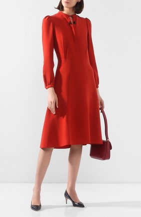 Женское шелковое платье GIORGIO ARMANI красного цвета по цене 221500 руб., арт. 0SHVA04Z/T01HI | Фото 2 Женское шелковое платье GIORGIO ARMANI красного цвета, арт. 0SHVA04Z/T01HI | Фото 2