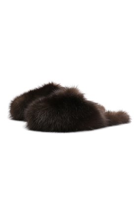 Женского домашние мюли enigma из меха соболя BLACK SABLE коричневого цвета по цене 88000 руб., арт. BS-001M/EB | Фото 1 Женского домашние мюли enigma из меха соболя BLACK SABLE коричневого цвета, арт. BS-001M/EB | Фото 1