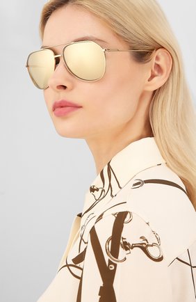 Мужские солнцезащитные очки DOLCE & GABBANA золотого цвета по цене 50600 руб., арт. 2166-K02/F9 | Фото 2 Мужские солнцезащитные очки DOLCE & GABBANA золотого цвета, арт. 2166-K02/F9 | Фото 2