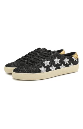 Женские текстильные кеды court classic SAINT LAURENT черного цвета по цене 35600 руб., арт. 603353/1G070 | Фото 1 Женские текстильные кеды court classic SAINT LAURENT черного цвета, арт. 603353/1G070 | Фото 1