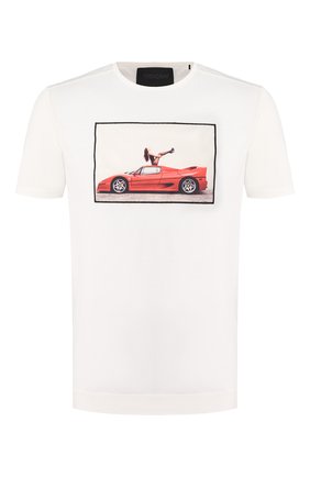Мужская хлопковая футболка LIMITATO белого цвета по цене 14500 руб., арт. SIT TIGHT/T-SHIRT | Фото 1 Мужская хлопковая футболка LIMITATO белого цвета, арт. SIT TIGHT/T-SHIRT | Фото 1