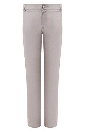Мужские льняные брюки ZILLI серого цвета, арт. M0T-D0181-LIN01/R001 | Фото 1 (Материал внешний: Лен; Длина (брюки, джинсы): Стандартные; Случай: Повседневный; Стили: Кэжуэл; Региональные ограничения белый список (Axapta Mercury): RU)