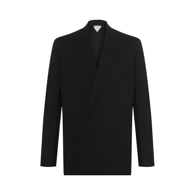Шерстяной пиджак Bottega Veneta Чёрный 618164/VKPZ0 5498943