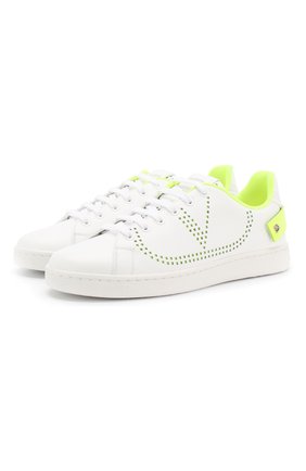 Женские кожаные кеды valentino garavani backnet VALENTINO желтого цвета по цене 41550 руб., арт. TW0S0M20/MSS | Фото 1 Женские кожаные кеды valentino garavani backnet VALENTINO желтого цвета, арт. TW0S0M20/MSS | Фото 1