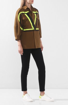 Женские кожаные кеды valentino garavani backnet VALENTINO желтого цвета по цене 41550 руб., арт. TW0S0M20/MSS | Фото 2 Женские кожаные кеды valentino garavani backnet VALENTINO желтого цвета, арт. TW0S0M20/MSS | Фото 2