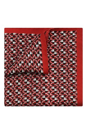 Мужской шелковый платок ETON красного цвета, арт. A000 32485 | Фото 1 (Материал: Шелк, Текстиль)