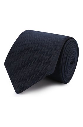 Мужской галстук ETON темно-синего цвета, арт. A000 32478 | Фото 1 (Материал: Текстиль, Лен, Шелк; Принт: Без принта)