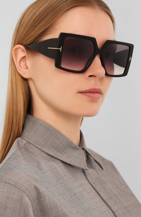 Женские солнцезащитные очки TOM FORD черного цвета по цене 28400 руб., арт. TF790 01B | Фото 2 Женские солнцезащитные очки TOM FORD черного цвета, арт. TF790 01B | Фото 2