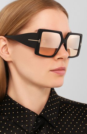 Женские солнцезащитные очки TOM FORD черного цвета по цене 21600 руб., арт. TF790 01Z | Фото 2 Женские солнцезащитные очки TOM FORD черного цвета, арт. TF790 01Z | Фото 2