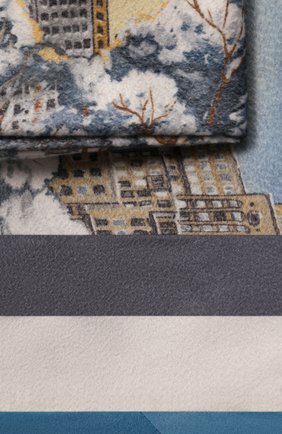 Мужского кашемировый плед LORO PIANA голубого цвета по цене 428000 руб., арт. FAG4749 | Фото 2 Мужского кашемировый плед LORO PIANA голубого цвета, арт. FAG4749 | Фото 2