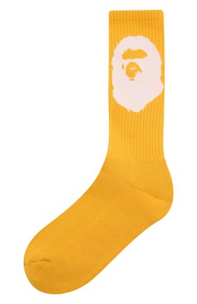 Мужские хлопковые носки BAPE желтого цвета по цене 2485 руб., арт. 1G30183003 | Фото 1 Мужские хлопковые носки BAPE желтого цвета, арт. 1G30183003 | Фото 1