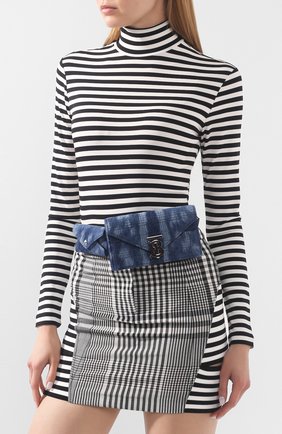 Женская поясная сумка envelope BURBERRY синего цвета по цене 69200 руб., арт. 8027479 | Фото 2 Женская поясная сумка envelope BURBERRY синего цвета, арт. 8027479 | Фото 2