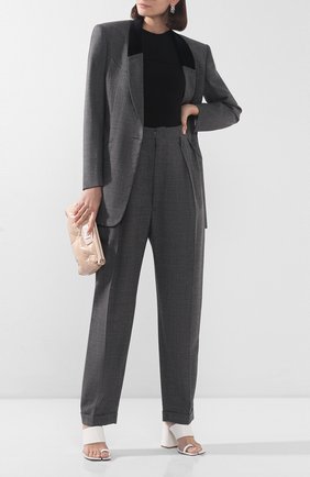 Женские шерстяные брюки MAISON MARGIELA серого цвета по цене 68900 руб., арт. S29KA0338/S52955 | Фото 2 Женские шерстяные брюки MAISON MARGIELA серого цвета, арт. S29KA0338/S52955 | Фото 2