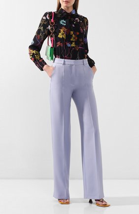 Женские брюки STELLA MCCARTNEY голубого цвета по цене 47500 руб., арт. 600739/S0A36 | Фото 2 Женские брюки STELLA MCCARTNEY голубого цвета, арт. 600739/S0A36 | Фото 2