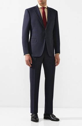 Мужские кожаные монки SANTONI синего цвета по цене 63850 руб., арт. MCBN17125PC2NUTAU45 | Фото 2 Мужские кожаные монки SANTONI синего цвета, арт. MCBN17125PC2NUTAU45 | Фото 2