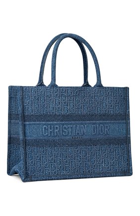 Женская сумка-тоут dior book DIOR синего цвета по цене 210000 руб., арт. M1296ZWALM928 | Фото 2 Женская сумка-тоут dior book DIOR синего цвета, арт. M1296ZWALM928 | Фото 2