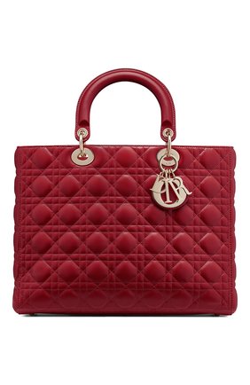 Женская сумка lady dior large DIOR бордового цвета по цене 370000 руб., арт. M0566ONGEM52R | Фото 1 Женская сумка lady dior large DIOR бордового цвета, арт. M0566ONGEM52R | Фото 1