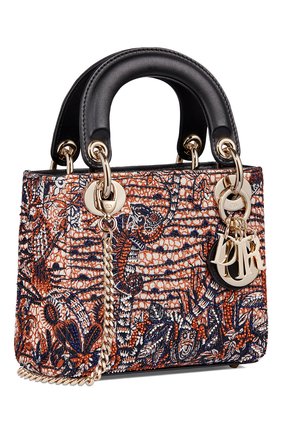 Женская сумка lady dior mini DIOR оранжевого цвета по цене 360000 руб., арт. M0505ORAMM42E | Фото 2 Женская сумка lady dior mini DIOR оранжевого цвета, арт. M0505ORAMM42E | Фото 2