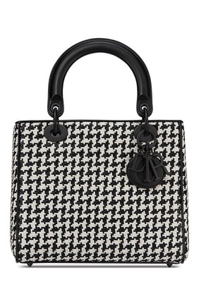 Женская сумка lady dior medium DIOR черно-белого цвета по цене 395000 руб., арт. M0565SRBFM911 | Фото 1 Женская сумка lady dior medium DIOR черно-белого цвета, арт. M0565SRBFM911 | Фото 1
