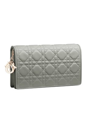 Женский клатч lady dior DIOR серого цвета по цене 132000 руб., арт. S0204ONMJM41G | Фото 2 Женский клатч lady dior DIOR серого цвета, арт. S0204ONMJM41G | Фото 2