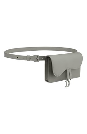 Женская поясная сумка saddle DIOR серого цвета по цене 98900 руб., арт. S5619ILLOM41G | Фото 2 Женская поясная сумка saddle DIOR серого цвета, арт. S5619ILLOM41G | Фото 2