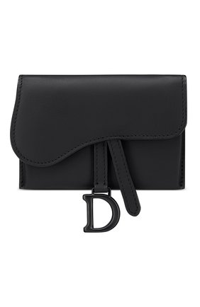 Женские кожаный кошелек на цепочке saddle mini DIOR черного цвета по цене 59400 руб., арт. S5654SLLOM989 | Фото 1 Женские кожаный кошелек на цепочке saddle mini DIOR черного цвета, арт. S5654SLLOM989 | Фото 1