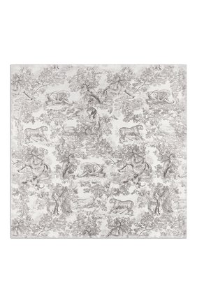 Женский шелковый платок dioriviera toile de jouy DIOR серого цвета по цене 63000 руб., арт. 02JOU140I616C818 | Фото 2 Женский шелковый платок dioriviera toile de jouy DIOR серого цвета, арт. 02JOU140I616C818 | Фото 2