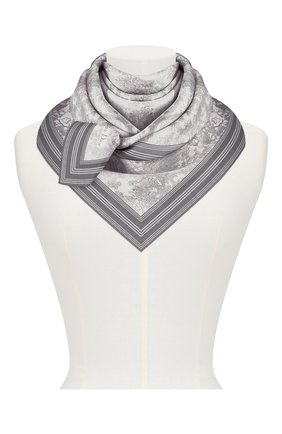 Женский шелковый платок dioriviera toile de jouy DIOR серого цвета по цене 32000 руб., арт. 91JOU090I601C818 | Фото 2 Женский шелковый платок dioriviera toile de jouy DIOR серого цвета, арт. 91JOU090I601C818 | Фото 2