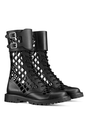 Женские кожаные ботинки d-trap DIOR черного цвета по цене 134000 руб., арт. KCI601CFMS900 | Фото 2 Женские кожаные ботинки d-trap DIOR черного цвета, арт. KCI601CFMS900 | Фото 2