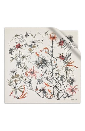Женский шелковый платок le jardin graphique DIOR белого цвета по цене 22000 руб., арт. 02JAG070I601C085 | Фото 1 Женский шелковый платок le jardin graphique DIOR белого цвета, арт. 02JAG070I601C085 | Фото 1