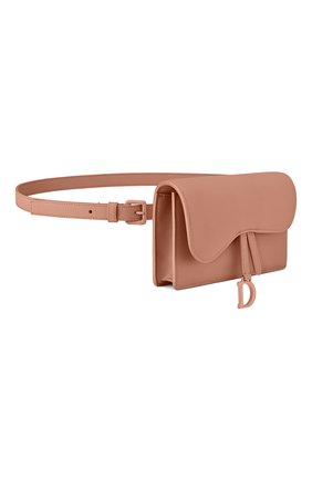 Женская поясная сумка saddle DIOR бежевого цвета по цене 98900 руб., арт. S5619ILLOM50P | Фото 2 Женская поясная сумка saddle DIOR бежевого цвета, арт. S5619ILLOM50P | Фото 2