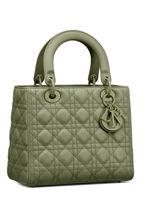 Женская сумка lady dior DIOR зеленого цвета по цене 360000 руб., арт. M0565ILOIM52H | Фото 2 Женская сумка lady dior DIOR зеленого цвета, арт. M0565ILOIM52H | Фото 2
