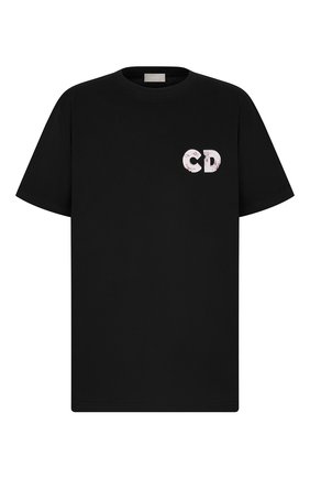 Мужская хлопковая футболка DIOR черного цвета по цене 54000 руб., арт. 023J615C0554C984 | Фото 1 Мужская хлопковая футболка DIOR черного цвета, арт. 023J615C0554C984 | Фото 1