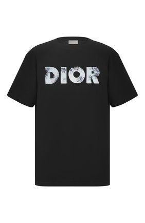 Мужская хлопковая футболка DIOR черного цвета по цене 44500 руб., арт. 023J615B0554C988 | Фото 1 Мужская хлопковая футболка DIOR черного цвета, арт. 023J615B0554C988 | Фото 1
