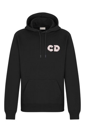 Мужской хлопковое худи DIOR черного цвета по цене 90000 руб., арт. 023J605A0531C984 | Фото 1 Мужской хлопковое худи DIOR черного цвета, арт. 023J605A0531C984 | Фото 1