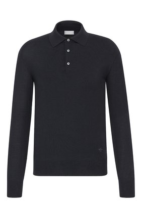 Мужское шерстяное поло DIOR темно-синего цвета по цене 59000 руб., арт. 013M800AT069C585 | Фото 1 Мужское шерстяное поло DIOR темно-синего цвета, арт. 013M800AT069C585 | Фото 1