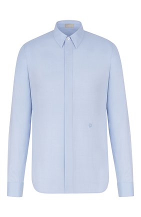 Мужская хлопковая рубашка DIOR синего цвета по цене 44500 руб., арт. 013C501B4772C580 | Фото 1 Мужская хлопковая рубашка DIOR синего цвета, арт. 013C501B4772C580 | Фото 1
