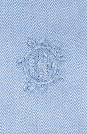 Мужская хлопковая рубашка DIOR синего цвета по цене 44500 руб., арт. 013C501B4772C580 | Фото 2 Мужская хлопковая рубашка DIOR синего цвета, арт. 013C501B4772C580 | Фото 2