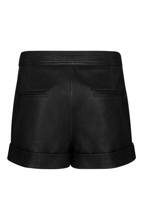 Женские кожаные шорты DIOR черного цвета по цене 195000 руб., арт. 025P10AL010X9000 | Фото 2 Женские кожаные шорты DIOR черного цвета, арт. 025P10AL010X9000 | Фото 2