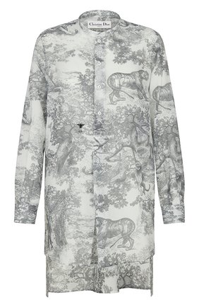 Женская хлопковая рубашка toile de jouy DIOR серого цвета по цене 120000 руб., арт. 911B54A3802X0858 | Фото 1 Женская хлопковая рубашка toile de jouy DIOR серого цвета, арт. 911B54A3802X0858 | Фото 1