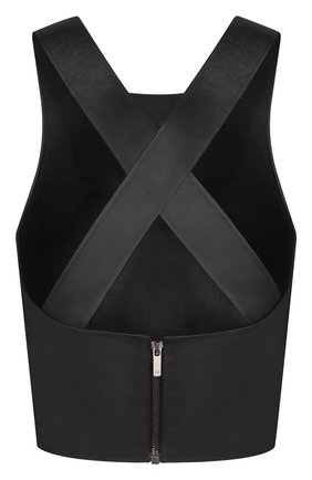 Женская кожаный топ DIOR черного цвета по цене 215000 руб., арт. 025B99AL020X9000 | Фото 2 Женская кожаный топ DIOR черного цвета, арт. 025B99AL020X9000 | Фото 2