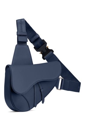 Мужская кожаная сумка saddle DIOR синего цвета по цене 200000 руб., арт. 1ADPO093YMJH49E | Фото 2 Мужская кожаная сумка saddle DIOR синего цвета, арт. 1ADPO093YMJH49E | Фото 2