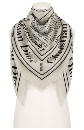 Мужской шерстяной шарф dior x daniel arsham DIOR черно-белого цвета по цене 40000 руб., арт. 02E0003A0317C089 | Фото 2 Мужской шерстяной шарф dior x daniel arsham DIOR черно-белого цвета, арт. 02E0003A0317C089 | Фото 2