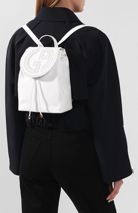 Женский рюкзак GIORGIO ARMANI белого цвета по цене 104000 руб., арт. Y1L012/YTC5A | Фото 2 Женский рюкзак GIORGIO ARMANI белого цвета, арт. Y1L012/YTC5A | Фото 2