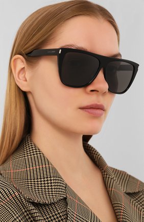 Женские солнцезащитные очки SAINT LAURENT серого цвета по цене 27550 руб., арт. SL 1 | Фото 2 Женские солнцезащитные очки SAINT LAURENT серого цвета, арт. SL 1 | Фото 2