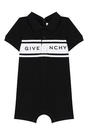 Детское хлопковое боди GIVENCHY черного цвета по цене 15220 руб., арт. H94045 | Фото 1 Детское хлопковое боди GIVENCHY черного цвета, арт. H94045 | Фото 1