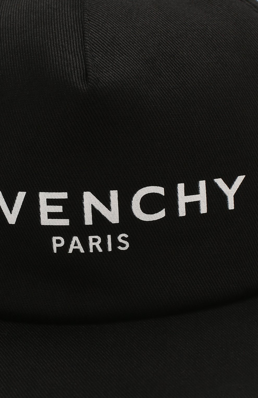 Детская хлопковая бейсболка GIVENCHY черного цвета по цене 16280 руб., арт. H21031 | Фото 3 Детская хлопковая бейсболка GIVENCHY черного цвета, арт. H21031 | Фото 3