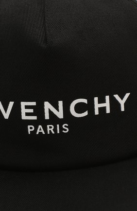 Детская хлопковая бейсболка GIVENCHY черного цвета по цене 16280 руб., арт. H21031 | Фото 3 Детская хлопковая бейсболка GIVENCHY черного цвета, арт. H21031 | Фото 3